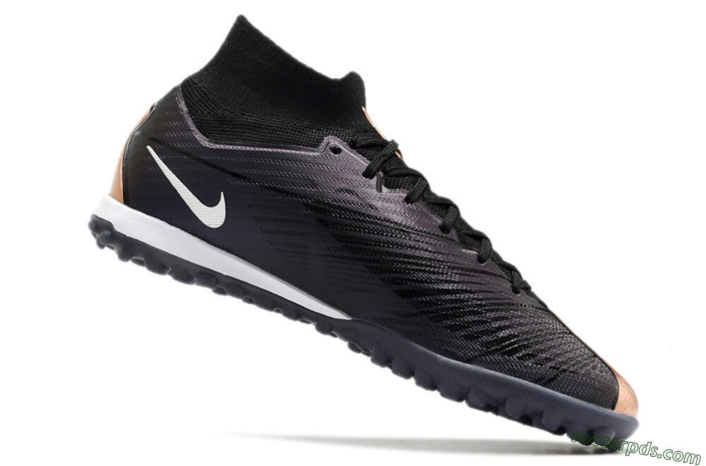 Nike Air Zoom Mercurial Superfly 9 Elite TF High-Tops Football Shoes - Black/White 4