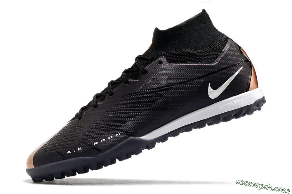 Nike Air Zoom Mercurial Superfly 9 Elite TF High-Tops Football Shoes - Black/White 5