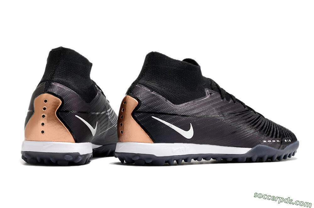 Nike Air Zoom Mercurial Superfly 9 Elite TF High-Tops Football Shoes - Black/White 6