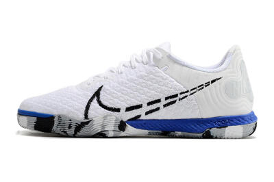Nike Reactgato IC Low-Tops Football Shoes - White/Black/Blue