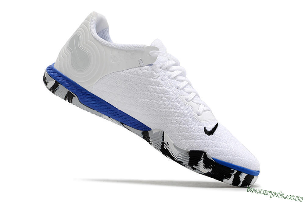 Nike Reactgato IC Low-Tops Football Shoes - White/Black/Blue 4
