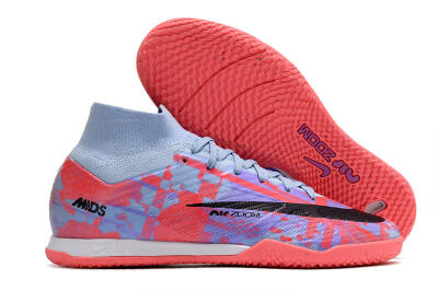 Nike Air Zoom Mercurial Superfly 9 Elite IC High-Tops Football Shoes - Blue/Purple/Red