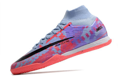 Nike Air Zoom Mercurial Superfly 9 Elite IC High-Tops Football Shoes - Blue/Purple/Red