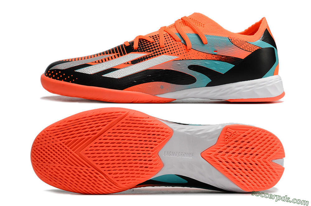 Adidas X Speedportal.1 IC Low-Tops Football Shoes - Orange/Silver/Black/Blue 0