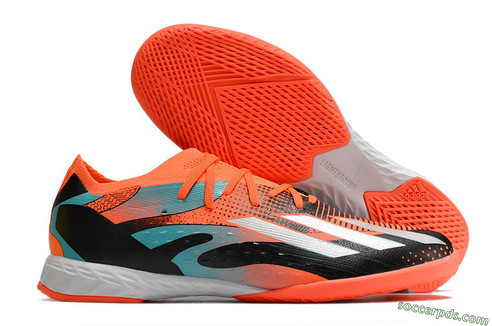 Adidas X Speedportal.1 IC Low-Tops Football Shoes - Orange/Silver/Black/Blue 1