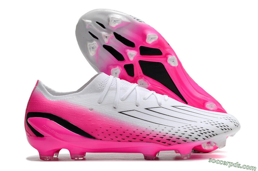 Adidas X Speedportal.1 FG Low-Tops Football Boots - White/Pink/Black 1