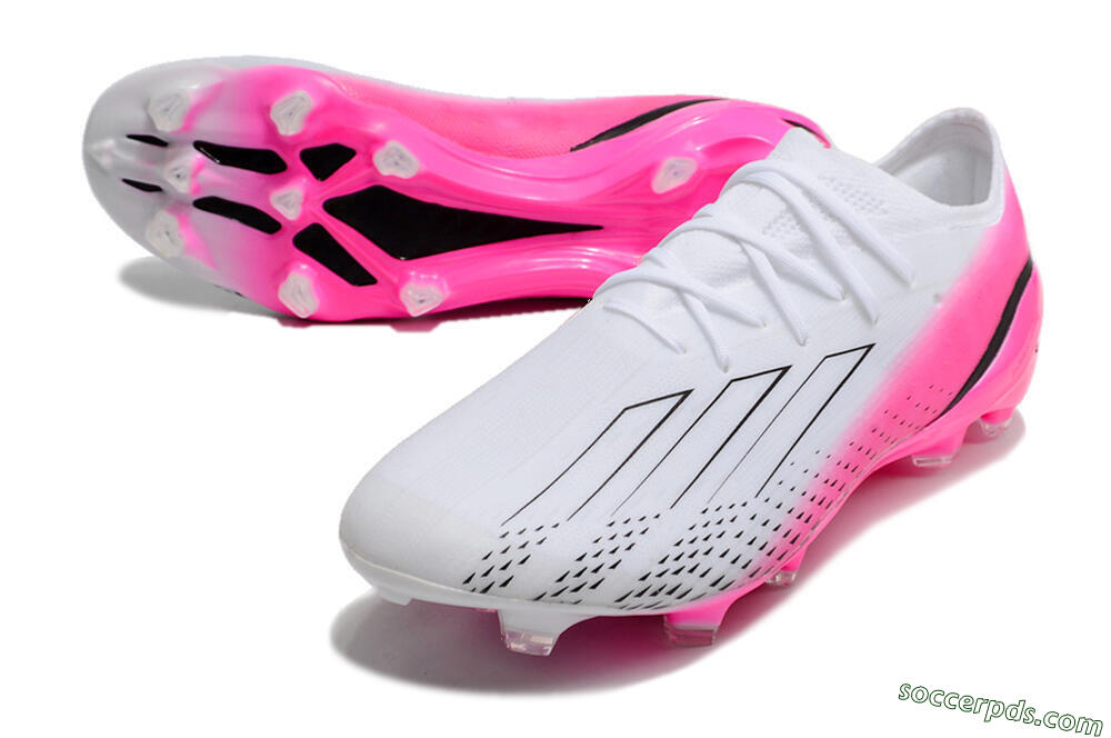 Adidas X Speedportal.1 FG Low-Tops Football Boots - White/Pink/Black 3