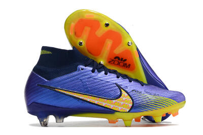 Nike Air Zoom Mercurial Superfly 9 Elite SG High-Tops Football Boots - Blue/Yellow/Pink
