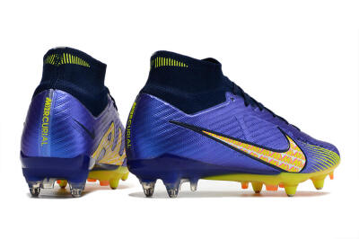 Nike Air Zoom Mercurial Superfly 9 Elite SG High-Tops Football Boots - Blue/Yellow/Pink