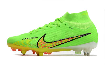 Nike Air Zoom Mercurial Superfly 9 Elite SG High-Tops Football Boots - Green/Yellow/Pink