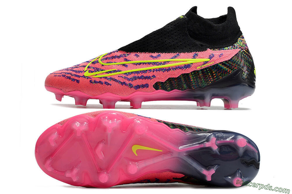 Nike Phantom GX Elite DF FG High-Tops Football Boots - Pink/Rainbow 0