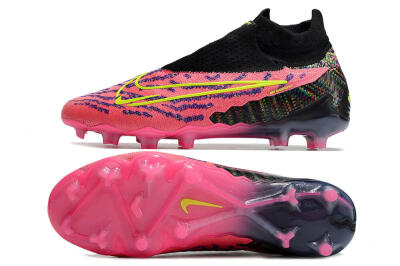 Nike Phantom GX Elite DF FG High-Tops Football Boots - Pink/Rainbow