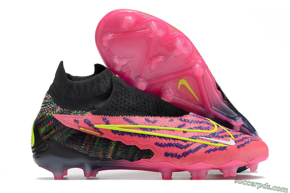 Nike Phantom GX Elite DF FG High-Tops Football Boots - Pink/Rainbow 1