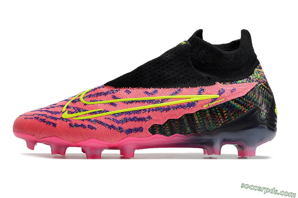 Nike Phantom GX Elite DF FG High-Tops Football Boots - Pink/Rainbow 2