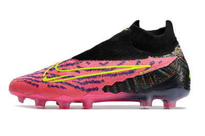 Nike Phantom GX Elite DF FG High-Tops Football Boots - Pink/Rainbow