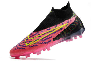 Nike Phantom GX Elite DF FG High-Tops Football Boots - Pink/Rainbow