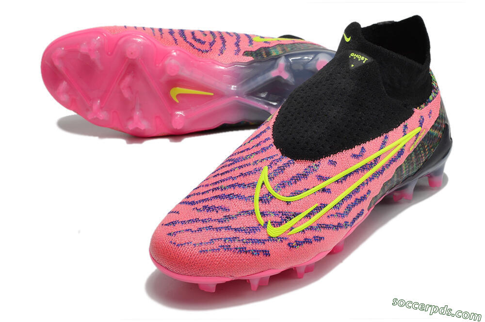Nike Phantom GX Elite DF FG High-Tops Football Boots - Pink/Rainbow 3