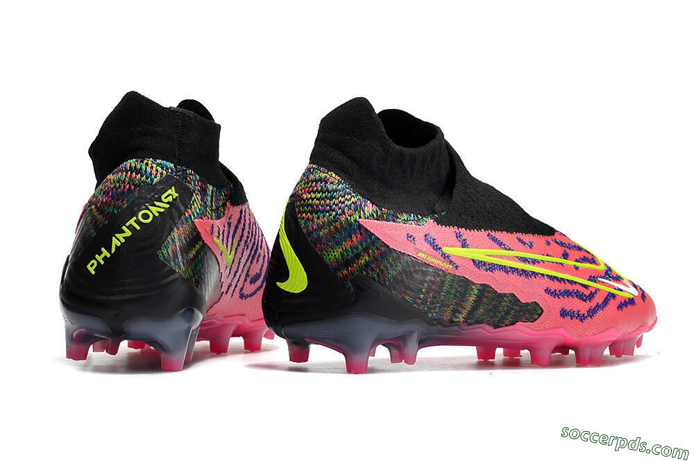Nike Phantom GX Elite DF FG High-Tops Football Boots - Pink/Rainbow 6