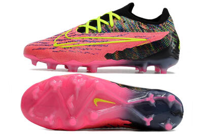 Nike Phantom GX Elite FG Low-Tops Football Boots - Pink/Rainbow