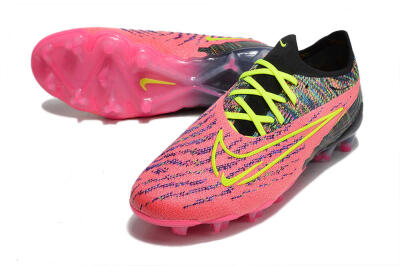 Nike Phantom GX Elite FG Low-Tops Football Boots - Pink/Rainbow