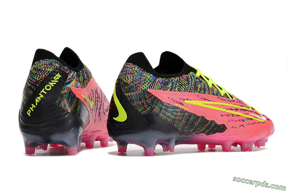 Nike Phantom GX Elite FG Low-Tops Football Boots - Pink/Rainbow 6