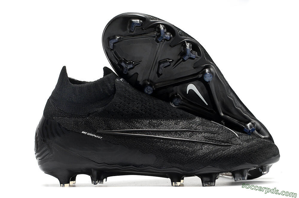 Nike Phantom GX Elite DF FG High-Tops Football Boots - Black/Black 1