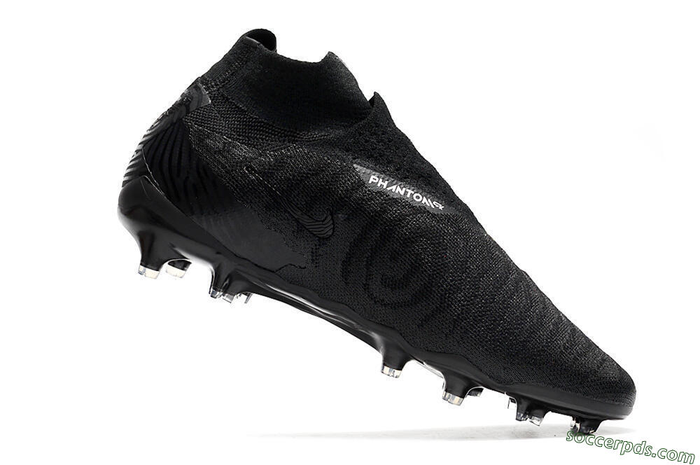 Nike Phantom GX Elite DF FG High-Tops Football Boots - Black/Black 4