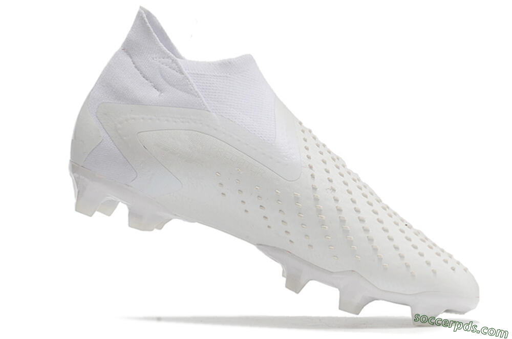 Adidas Predator Accuracy+ FG High-Tops Football Boots - White/White 4