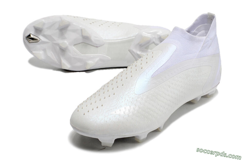 Adidas Predator Accuracy+ FG High-Tops Football Boots - White/White 3