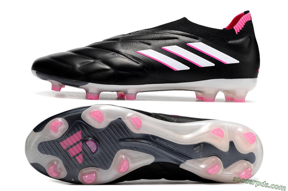 Adidas Copa Pure+ FG Low-Tops Football Boots - Black/White/Pink 0