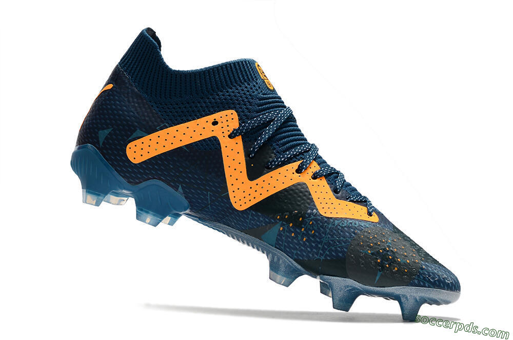Puma Future Ultimate FG Low-Tops Football Boots - Blue/Yellow 4