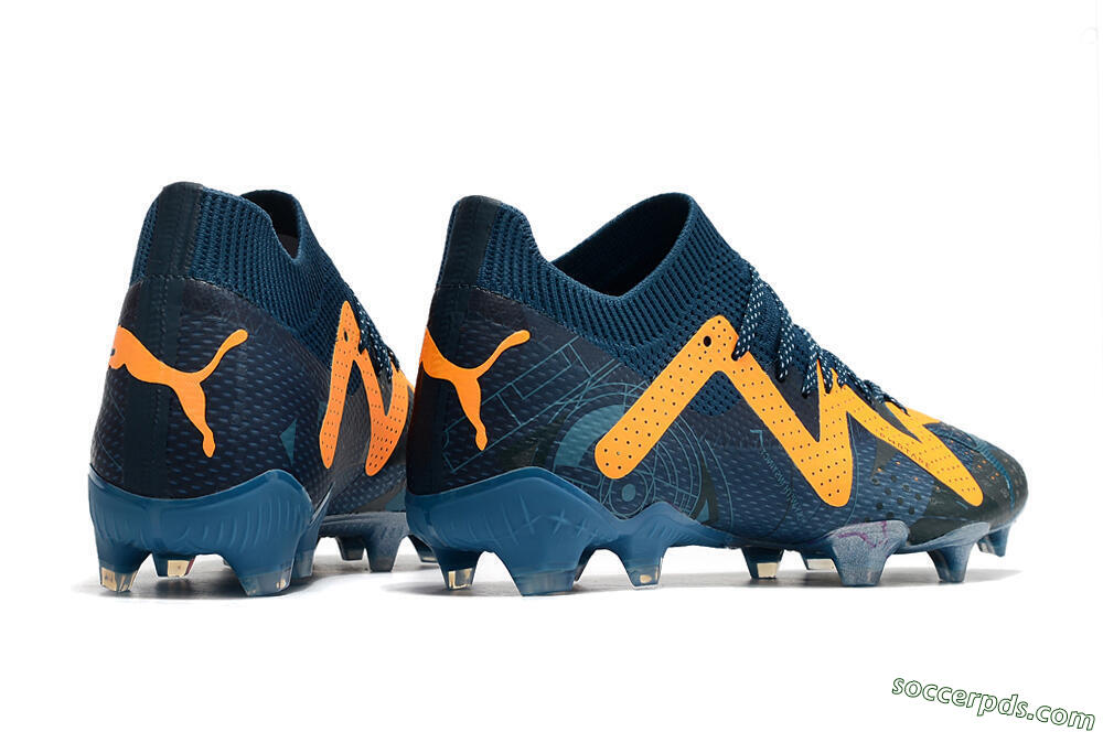 Puma Future Ultimate FG Low-Tops Football Boots - Blue/Yellow 6
