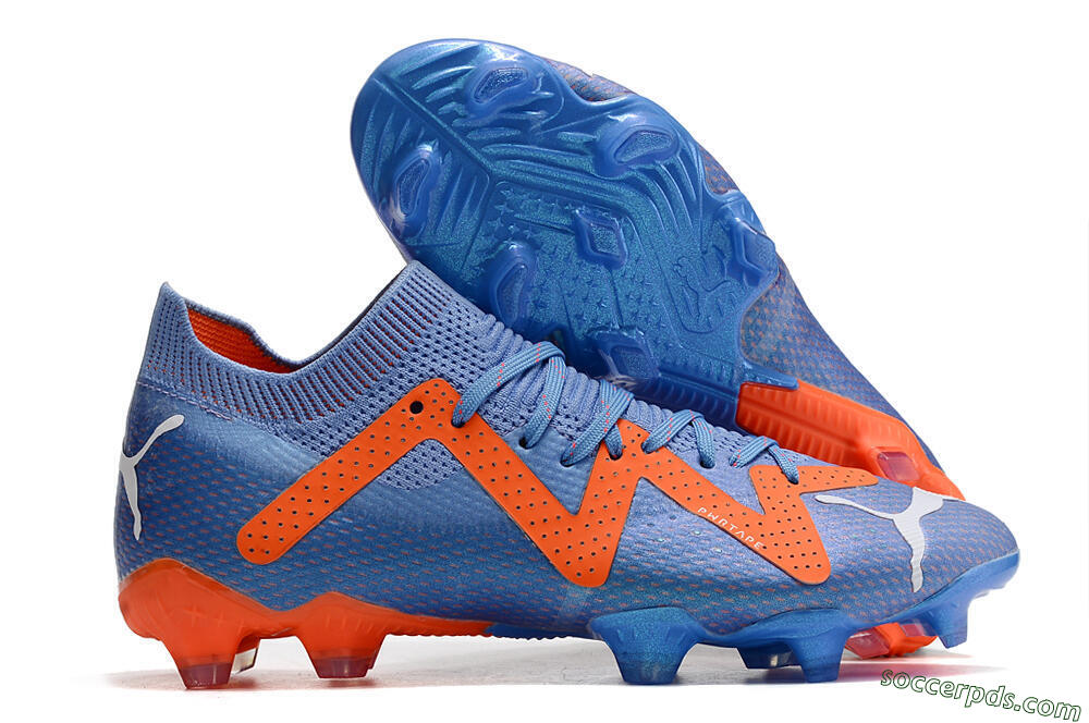 Puma Future Ultimate FG Low-Tops Football Boots - Blue/Orange/White 1