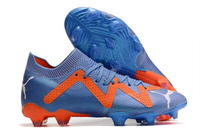 Puma Future Ultimate FG Low-Tops Football Boots - Blue/Orange/White