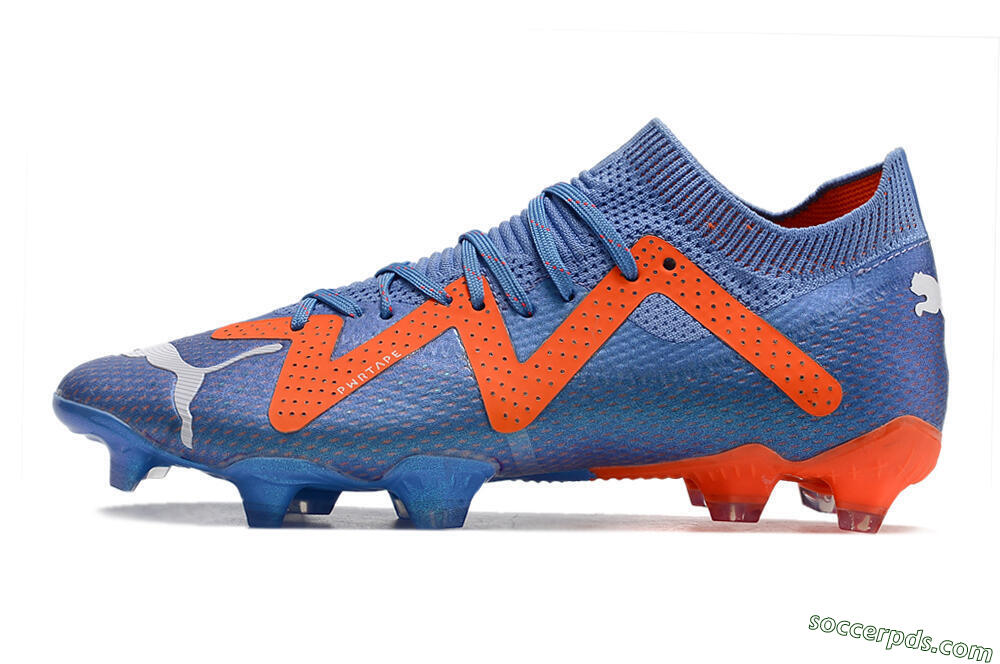 Puma Future Ultimate FG Low-Tops Football Boots - Blue/Orange/White 2