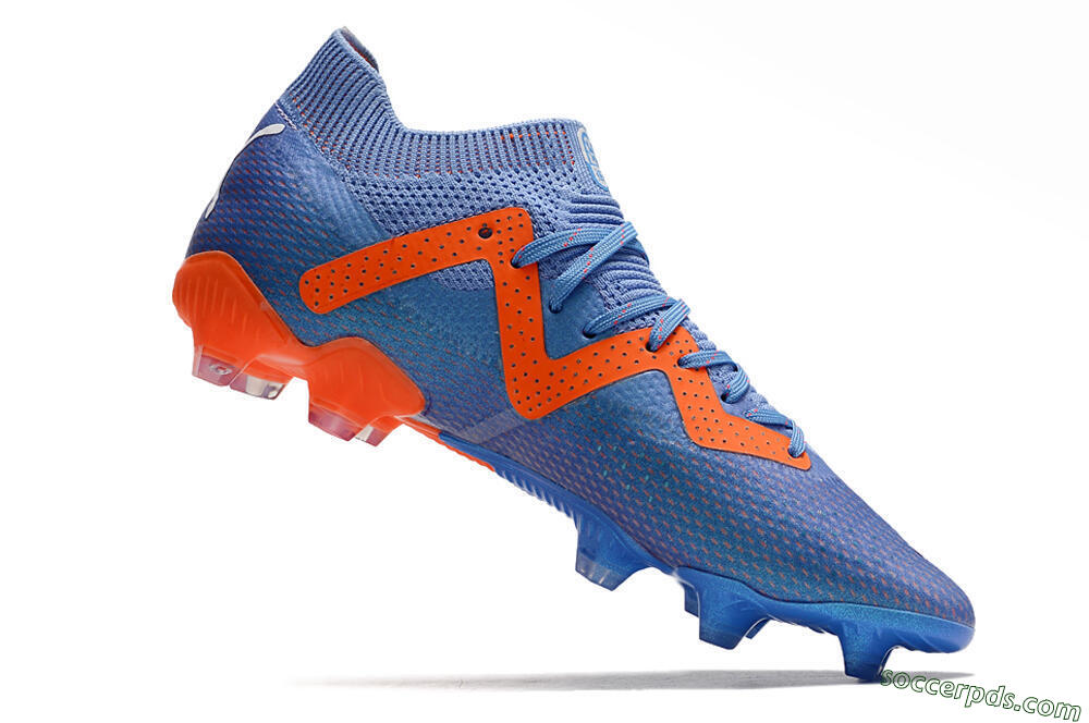 Puma Future Ultimate FG Low-Tops Football Boots - Blue/Orange/White 4