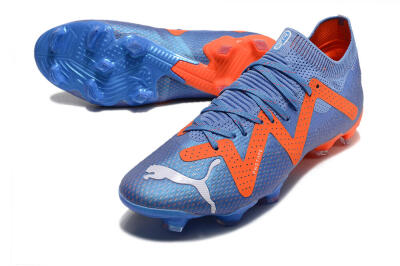 Puma Future Ultimate FG Low-Tops Football Boots - Blue/Orange/White