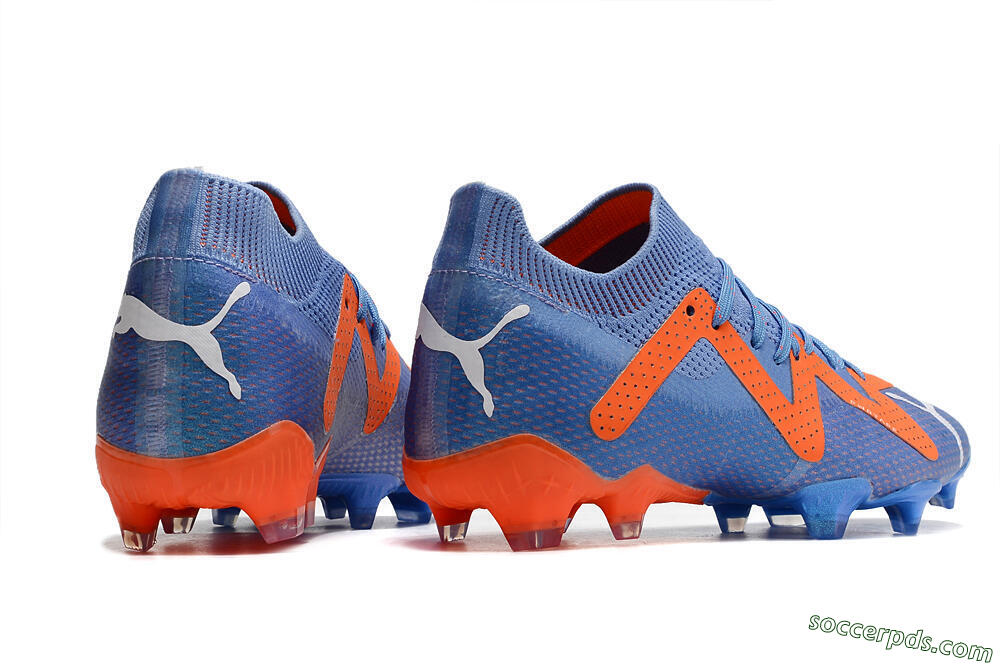 Puma Future Ultimate FG Low-Tops Football Boots - Blue/Orange/White 6