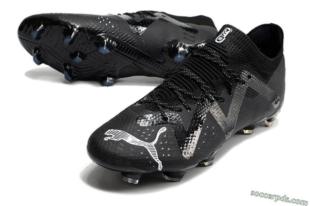 Puma Future Ultimate FG Low-Tops Football Boots - Black/White 3