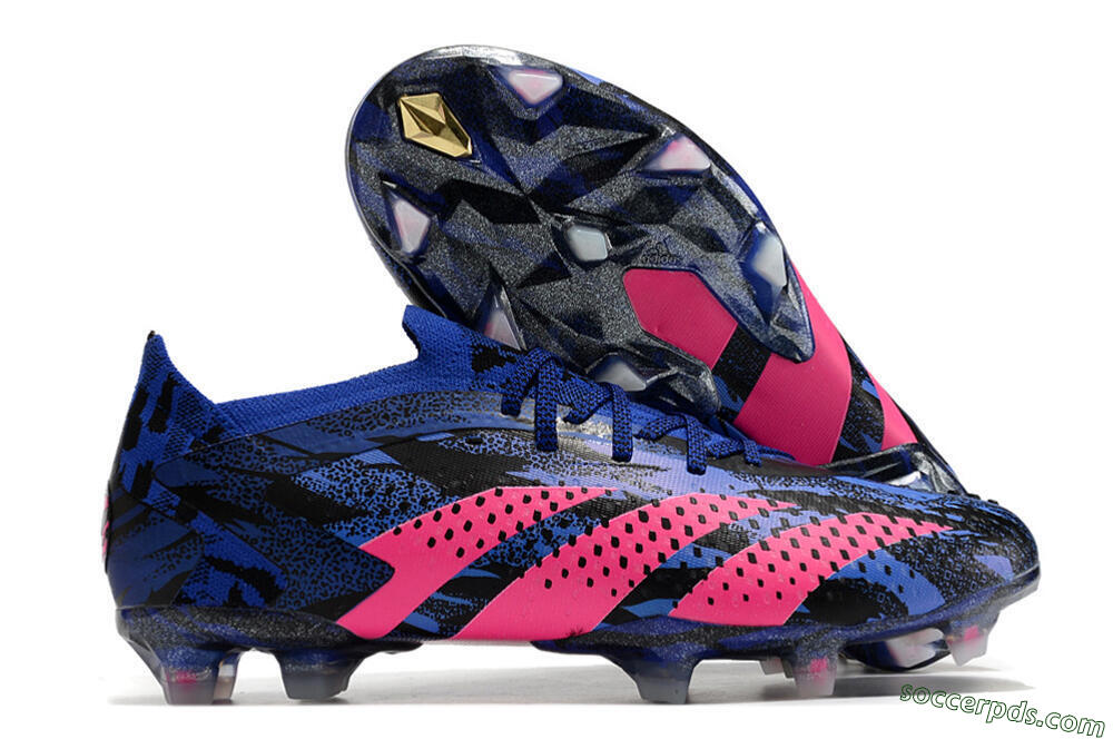 Adidas Predator Accuracy.1 Paul Pogba FG Low-Tops Football Boots - Blue/Black/Pink 1