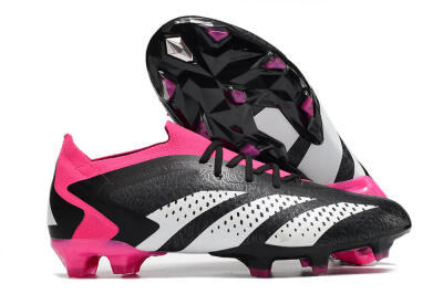 Adidas Predator Accuracy.1 FG Low-Tops Football Boots - Black/Pink/White
