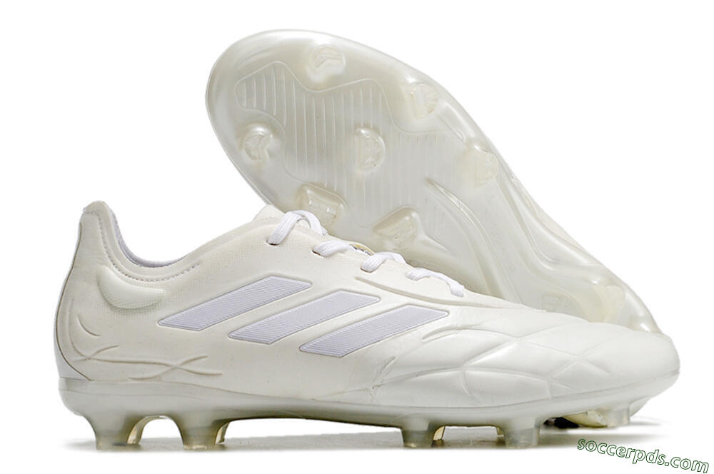 Adidas Copa Pure.1 FG Low-Tops Football Boots - White/White 1