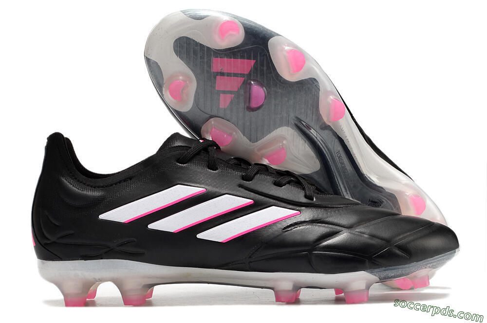 Adidas Copa Pure.1 FG Low-Tops Football Boots - Black/White/Pink 1