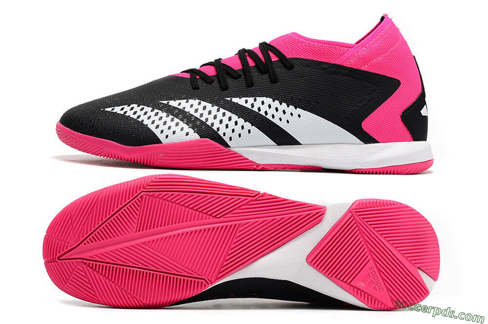 Adidas Predator Accuracy.3 IC Low-Tops Football Shoes - Black/Pink/White 0
