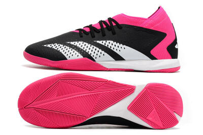 Adidas Predator Accuracy.3 IC Low-Tops Football Shoes - Black/Pink/White