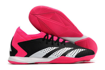Adidas Predator Accuracy.3 IC Low-Tops Football Shoes - Black/Pink/White