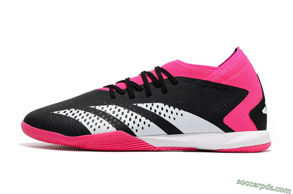 Adidas Predator Accuracy.3 IC Low-Tops Football Shoes - Black/Pink/White 2