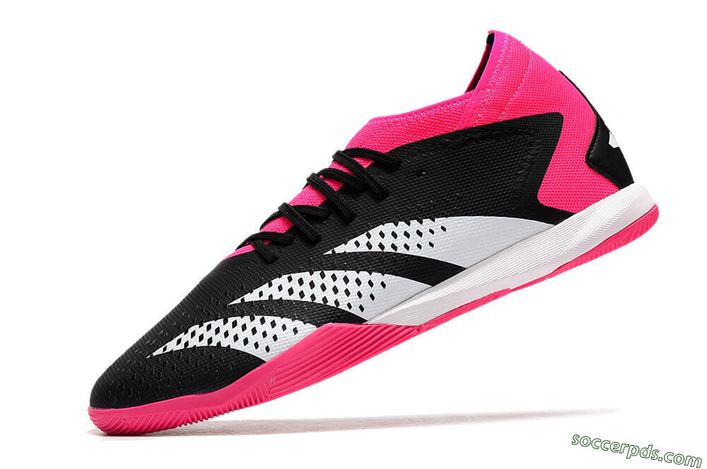 Adidas Predator Accuracy.3 IC Low-Tops Football Shoes - Black/Pink/White 5