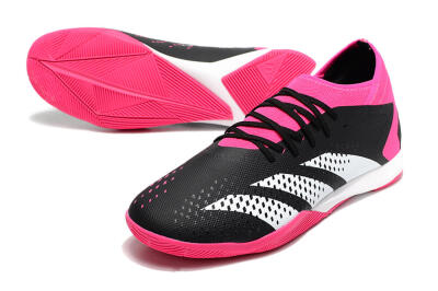 Adidas Predator Accuracy.3 IC Low-Tops Football Shoes - Black/Pink/White