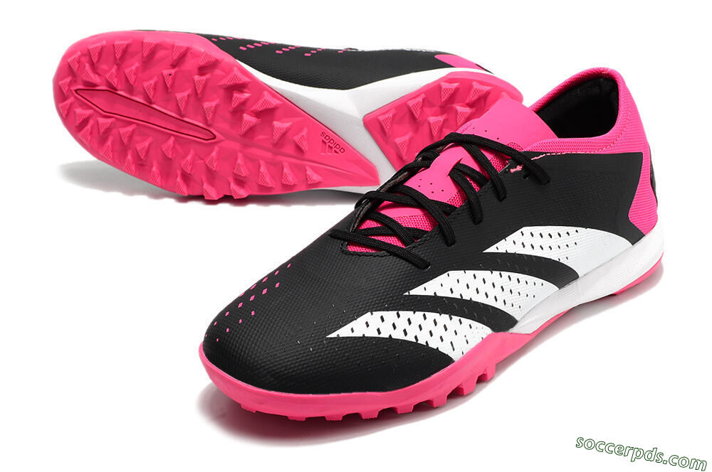 Adidas Predator Accuracy.3 TF Low-Tops Football Shoes - Black/Pink/White 3